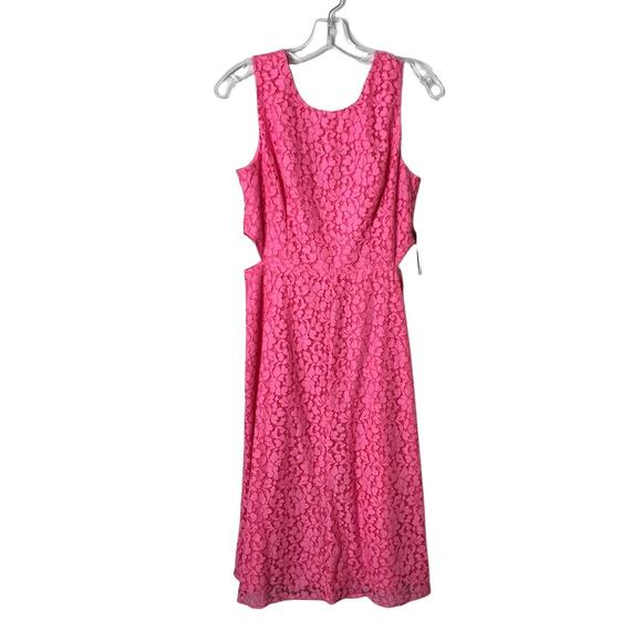 Rachel Rachel Roy Elana Lace Dress Pink Womens Size 4 - Picture 1 of 14